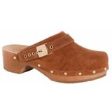 Scholl - Pescura Robin - Klomp - Brandy - Suède - Bont Voering