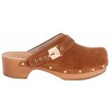 Scholl - Pescura Robin - Klomp - Brandy - Suède - Bont Voering