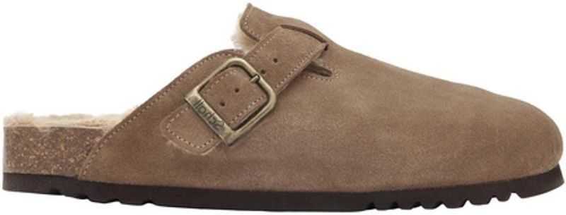 Klomp Scholl Men Olivier F New Suede Sa Mens Dark Beige-Schoenmaat 39