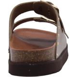 Scholl - Beatriz - Slipper - Taupe - Leer - Met Verstelbare Gespsluiting