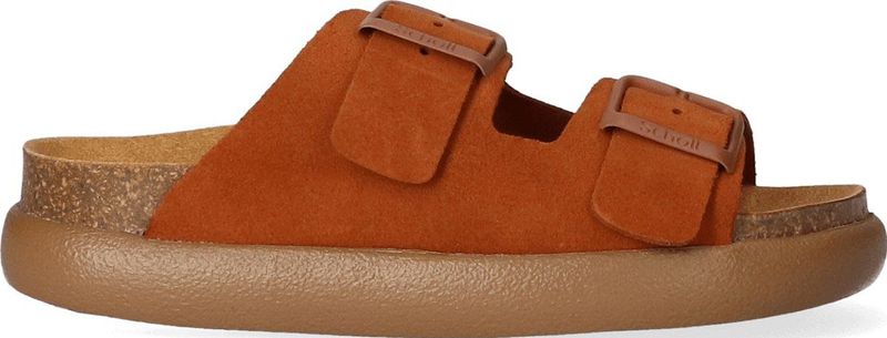 Scholl - Noelle Chunky - Slipper - Brandy - Suède - Comfortabel