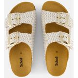 Scholl - Women Noelle Raffia - Slipper - Wit - 100% Raffia