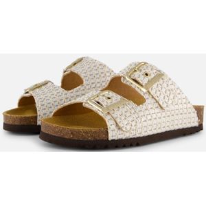 Scholl - Women Noelle Raffia - Slipper - Wit - 100% Raffia