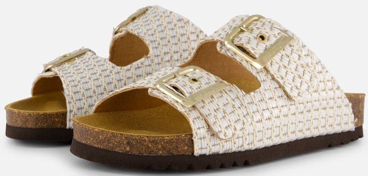 Scholl - Women Noelle Raffia - Slipper - Wit - 100% Raffia