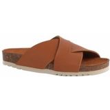 Scholl - Women Vivian - Slipper - Cognac - Synthetisch Leer - Echt Leer