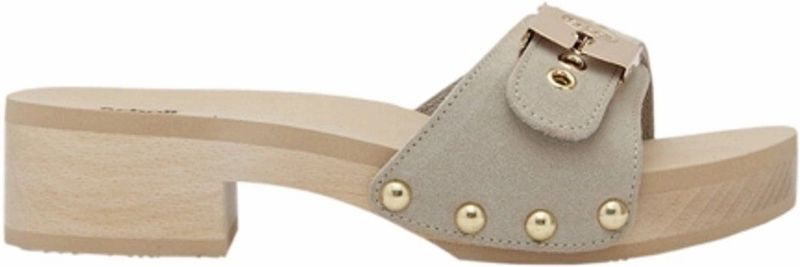 Scholl - Pescura Jane - Slipper - Sand - Suède - Leren Voering