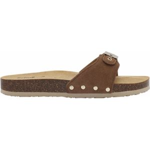 Scholl Slipper Pescura Flat Cognac