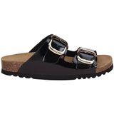 Scholl - Noelle - Slipper - Zwart - Gepatenteerd Leer