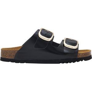 Scholl - Noelle - Slipper - Zwart - Gepatenteerd Leer