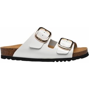 Scholl - Noelle - Slipper - Wit - Gepatenteerd Leer