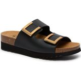 Scholl Monterey 2 Straps Black Sandalen Dames