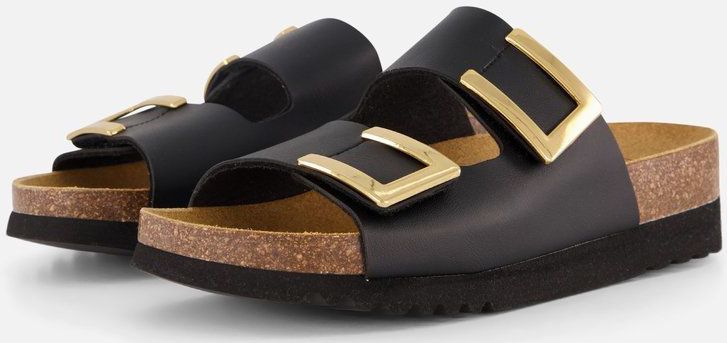 Scholl - Monterey - Slipper - Zwart - Synthetisch