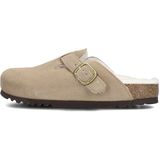 SCHOLL FAE NEW F Suede Klompen - Donkerbeige
