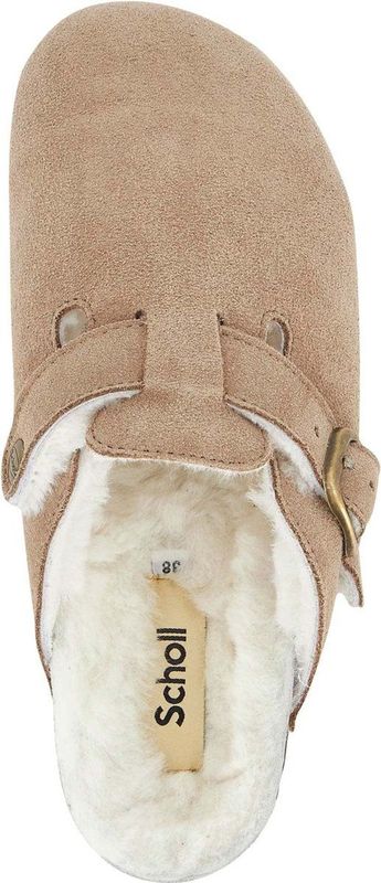 SCHOLL FAE NEW F Suede Klompen - Donkerbeige