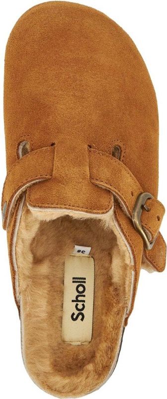 Scholl - Fae New F Suede Sa - Klomp - Cognac - Suède