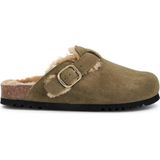 Scholl - Fae New F Suede Sa - Klomp - Khaki - Schoenmaat 37