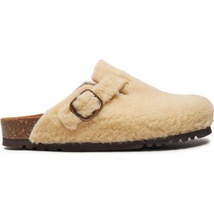 Scholl - Scholl Fae - Klomp - Beige - Synthetische Schapenvacht
