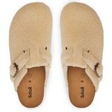 Scholl - Scholl Fae - Klomp - Beige - Synthetische Schapenvacht