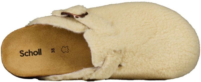 Scholl - Scholl Fae - Klomp - Beige - Synthetische Schapenvacht