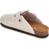 Scholl - Fae - Klomp - Beige - Vilt - Verstelbare Pasvorm