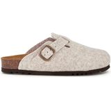 Scholl - Fae - Klomp - Beige - Vilt - Verstelbare Pasvorm