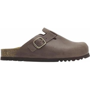 Klomp Scholl Women Fae New Leather Coffee-Schoenmaat 40