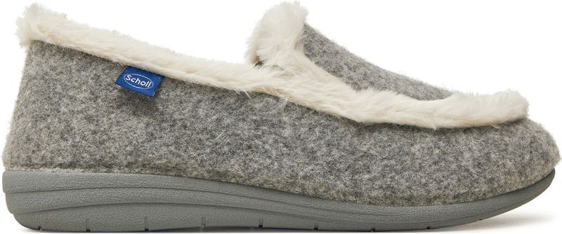 Scholl - Milly - Instapper - Grijs - Gerecycled Vilt - Synthetisch Bont