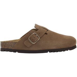 SCHOLL FAE NEW Suede SA Womens Taupe FALSO Clogs - Taupe - Maat 37