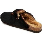 Klomp Scholl Women Fae New F Synthetic Fur Chocolate-Schoenmaat 37