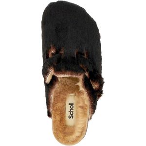 Scholl Klomp Fae Chocolate - Dames Klompen van Synthetisch Bovenwerk