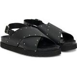 Scholl - Dalia - Sandaal - Zwart - Leer - Met Studs