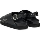 Scholl - Dalia - Sandaal - Zwart - Leer - Met Studs