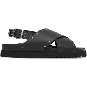 Scholl - Dalia - Sandaal - Zwart - Leer - Met Studs