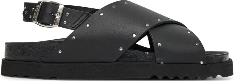 Scholl - Dalia - Sandaal - Zwart - Leer - Met Studs