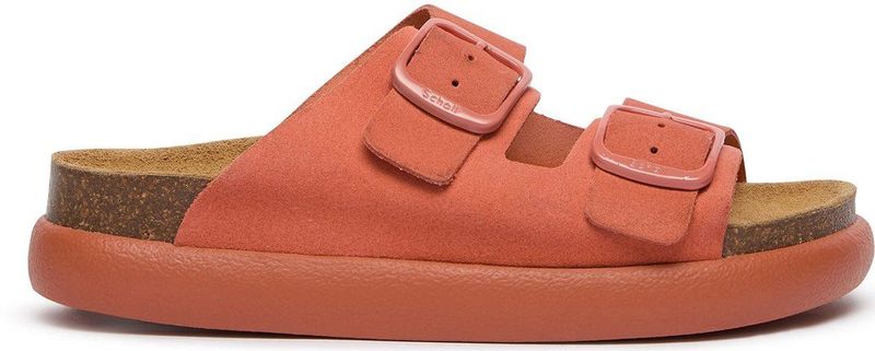 Scholl - Women Noelle Chunky Suede Q - Slipper - Coral - Suède