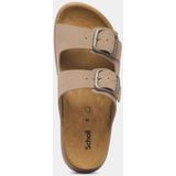 Scholl - Women Noelle Chunky Suede Q - Slipper - Dark Beige - Suède