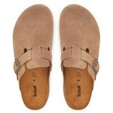 Scholl - Fae Chunky Suede Q - Klomp - Donkerbeige - Suède