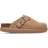 Scholl - Fae Chunky Suede Q - Klomp - Donkerbeige - Suède
