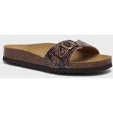 Scholl - Estelle - Slipper - Bruin - Synthetisch - Pythonpatroon