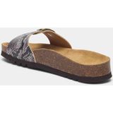 Scholl - Estelle - Slipper - Beige - Synthetisch - Python Patroon