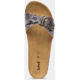 Scholl - Estelle - Slipper - Beige - Synthetisch - Python Patroon