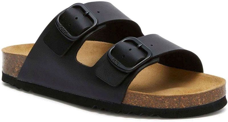 Scholl - Josephine - Slipper - Zwart - Kurk/Rubber