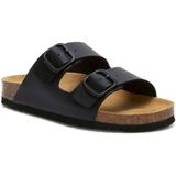 Scholl - Josephine - Slipper - Zwart - Kurk/Rubber