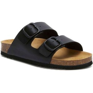 Scholl - Josephine - Slipper - Zwart - Kurk/Rubber