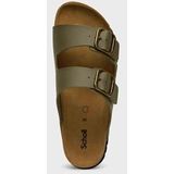Scholl - Josephine C - Slipper - Khaki - Softstep Voetbed - Verstelbare Banden