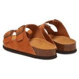Scholl - Josephine - Slipper - Cognac - Suède - Verstelbare Banden