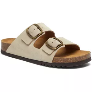 Acfoda Orthopedische Sandalen Dames Zomer Comfortabel Platte Sportsandalen Vrouwen voor Plantaire Fasciitis Strandslippers Beige 37