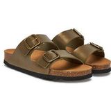 Scholl - Josephine - Slipper - Khaki - Synthetisch Bovenmateriaal