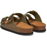 Scholl - Josephine - Slipper - Khaki - Synthetisch Bovenmateriaal