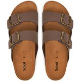 Slipper Scholl Women Josephine Synthetic Nubuck Brown-Schoenmaat 35